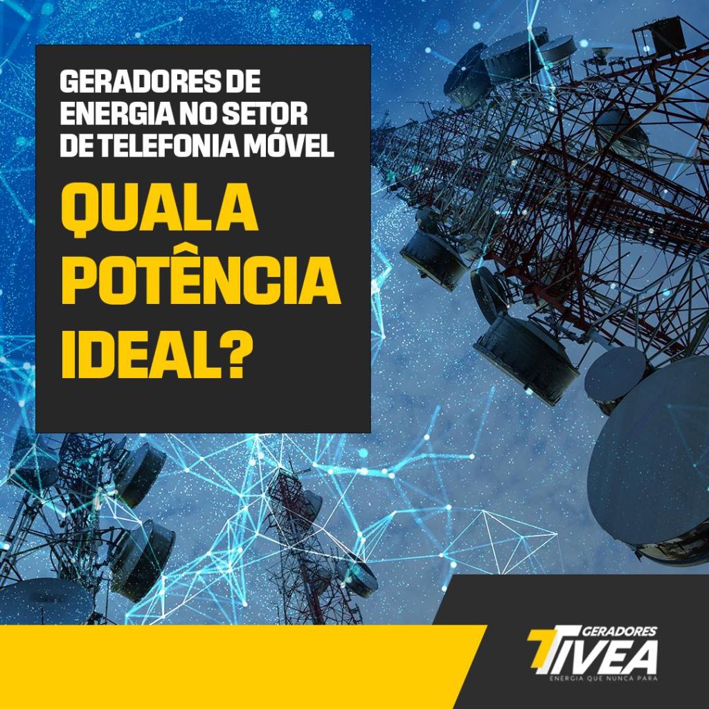 Gerador de energia para provedor de telefonia móvel